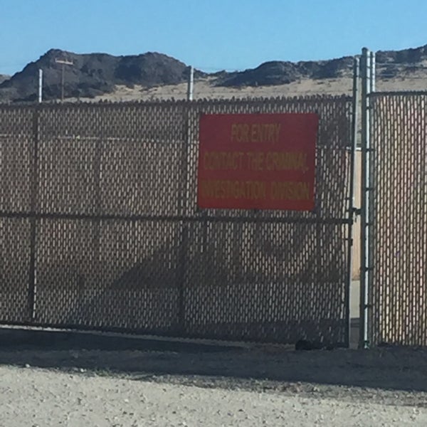 MCAGCC Front Gate Government Building in Twentynine Palms