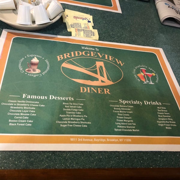 Das Foto wurde bei The Bridgeview Diner von Diane S. am 11/12/2018 aufgenommen