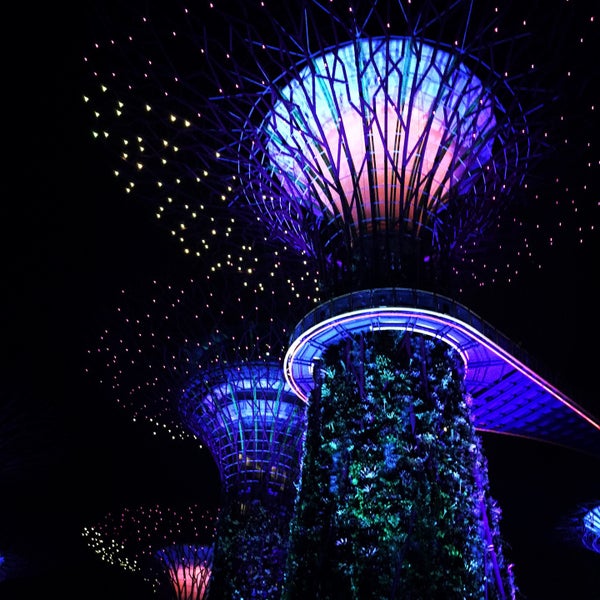 Photo taken at Gardens by the Bay by Magda K. on 7/16/2015
