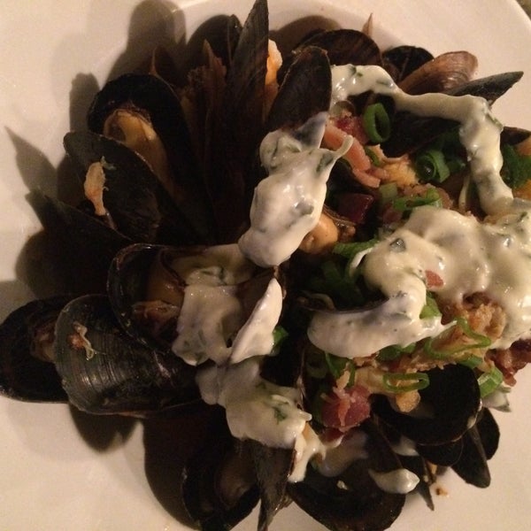 The mussels are a great starter with the warm bread!