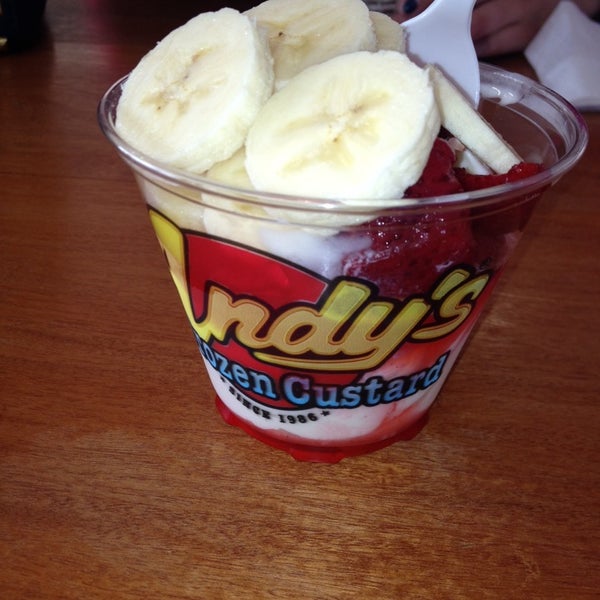 Photo taken at Andy&#39;s Frozen Custard by Ana V. on 5/4/2014