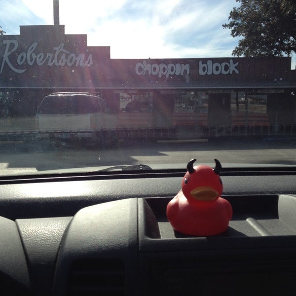 Photo taken at Robertson’s Hams The Choppin&#39; Block by Gar on 2/1/2014