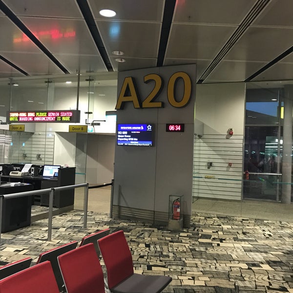 Gate A20 Airport Gate in Singapore