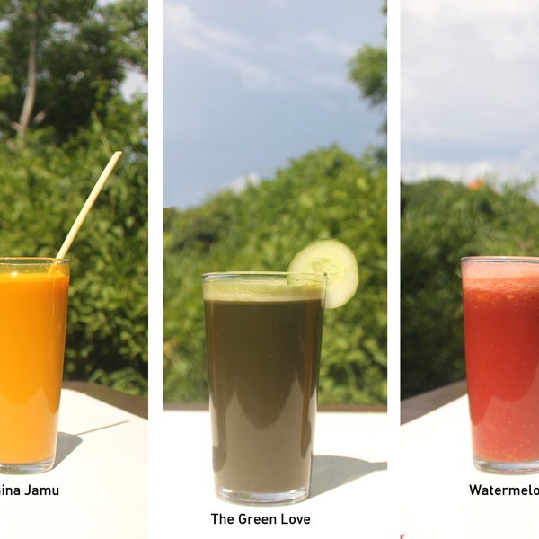 Fresh juices are perfect after your yoga