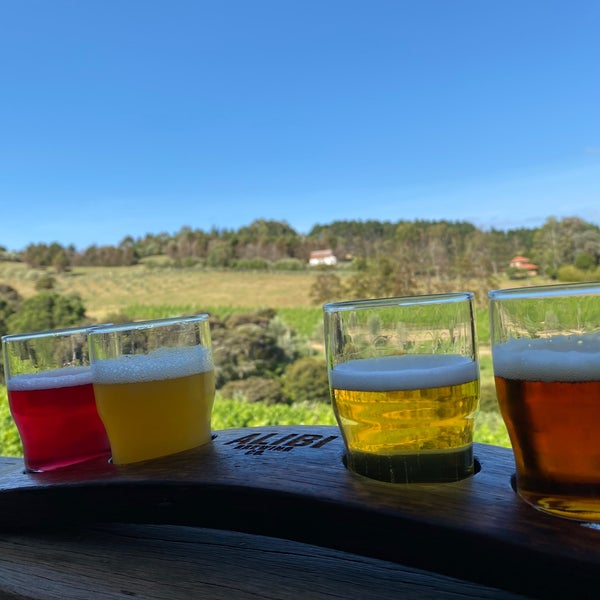 Alibi is a killer beer garden, great stop to round out a wine day in Waiheke