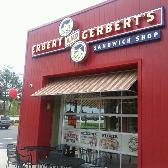 Photo taken at Erbert and Gerbert&#39;s Sandwich Shop by Evan C. on 4/11/2011