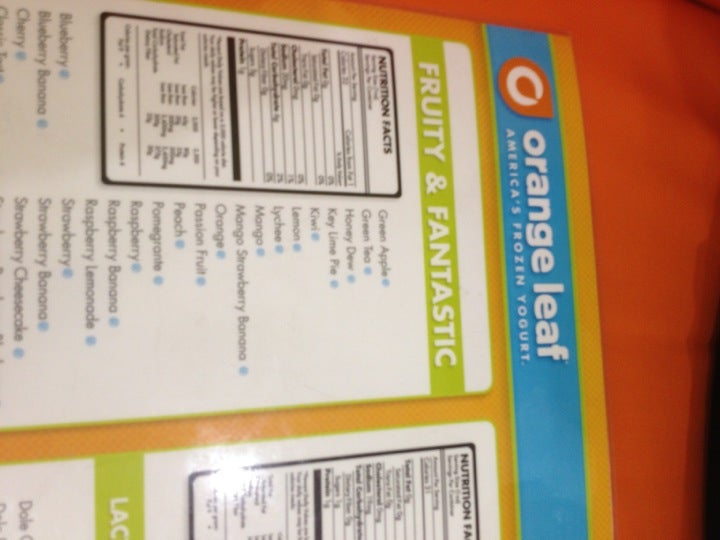 Frozen Yogurt Orange Leaf Nutrition Facts Besto Blog Frozen Yogurt Orange Leaf Nutrition Facts Besto Blog