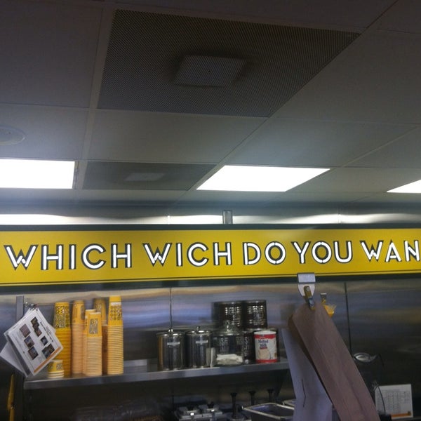 Photo taken at Which Wich Superior Sandwiches by Angelica H. on 8/11/2013
