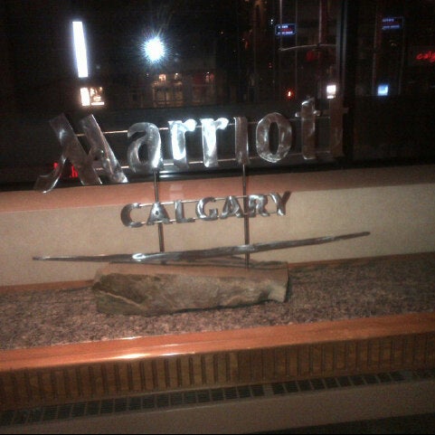 Photo taken at Calgary Marriott Downtown Hotel by Patrick B. on 1/28/2013