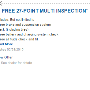 Free 27-Point Multi Inspections Serviced Here. We Cater to all Vehicle Makes and Models.