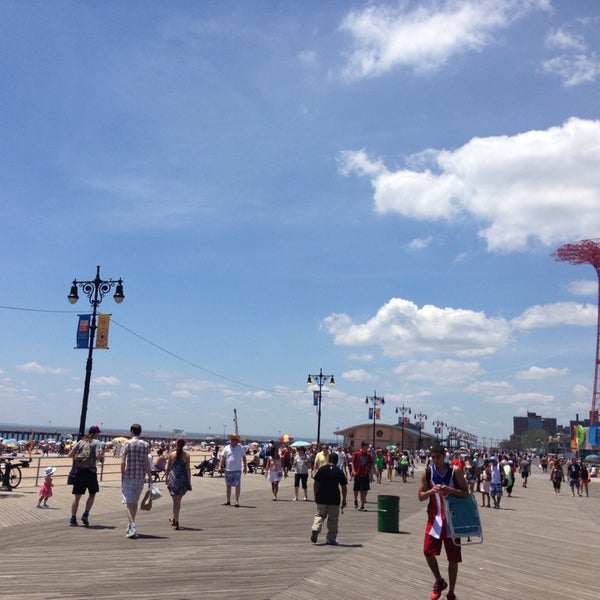 Photo taken at Coney Island Beach &amp; Boardwalk by Jessica A. on 7/6/2013