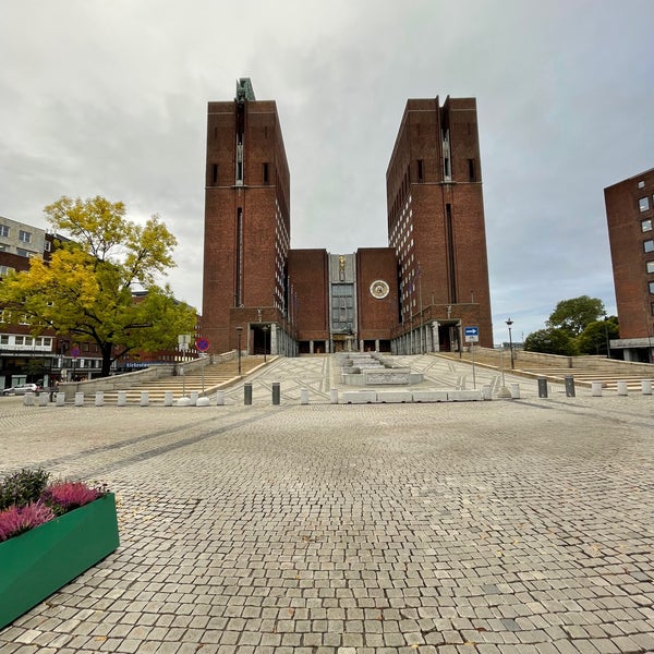 Foto tomada en Ayuntamiento de Oslo  por Ondrej F. el 10/6/2021
