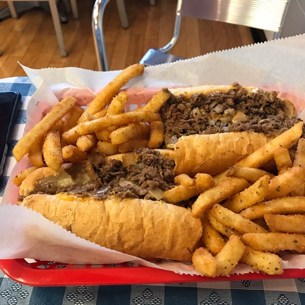 Legit Philly cheesesteaks! From amoroso's roll to 3 types of cheese to pick (or get all 3) to the seasoned fries! People are super friendly and attentive. Perfect hole-in-the-wall experience 👍👍👍!