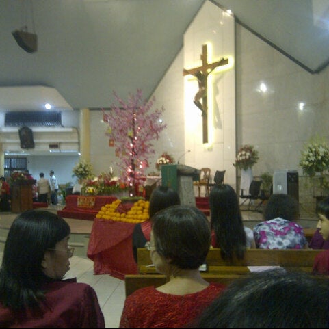 Photo taken at Gereja Katolik Hati Santa Perawan Maria Tak Bernoda by echo s. on 2/12/2013