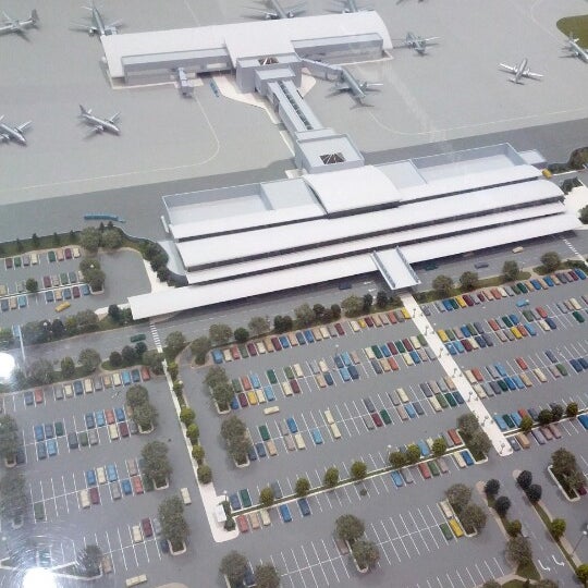 Check out the airport model on the second level next to the bathrooms outside security.