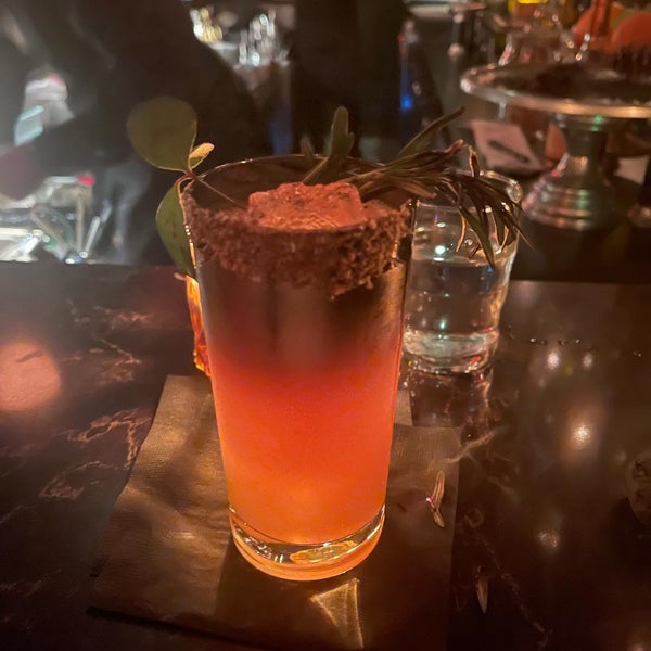 the cocktails are truly a masterpiece don't order any finger food lol just go there for the drinks, to unwind and enjoy the art of mixology at work. Drink in pic is called "Between dogs and wolves"
