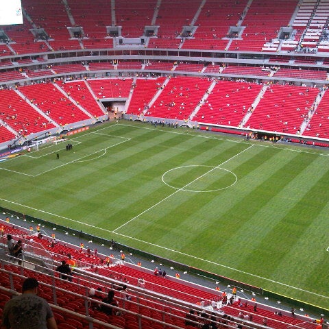 Photo taken at Estádio Nacional de Brasília Mané Garrincha by Pedro C. on 5/26/2013