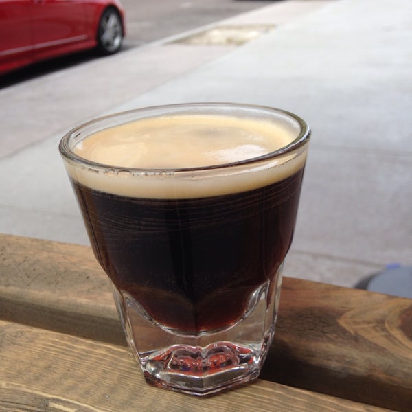 If you want sweet, try the nitro cold brew cocktail. If you want straight, try the nitro cold brew neat!