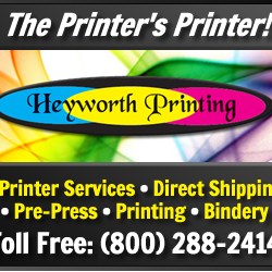 Need professional printing for your business or next event? Check out Heyworth Printing, The Printer's Printer. Fast reliable service on printing, design, bindery and more.