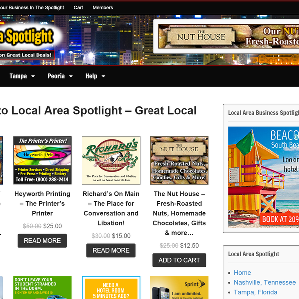 Visit Local Area Spotlight for Great Local Deals on products, services and events in your area. Save up to 50% from local businesses! Check out our website for local area offers and discounts.