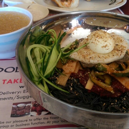 Photo taken at Dolsot House | K-Town BBQ Korean Restaurant by Steve S. on 1/31/2015