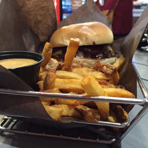 Photo taken at Burgers n&#39; Fries Forever by Jon F. on 3/21/2015