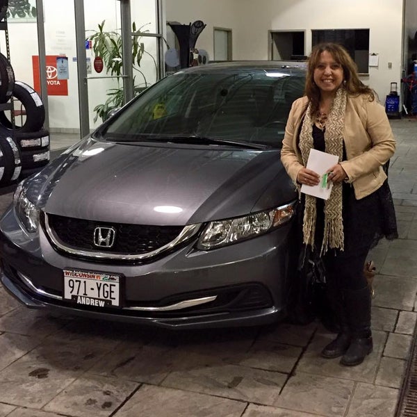 Thank you Marilyn for purchasing your 2013 Honda Civic from Andrew Toyota! #WelcomeToTheFamily