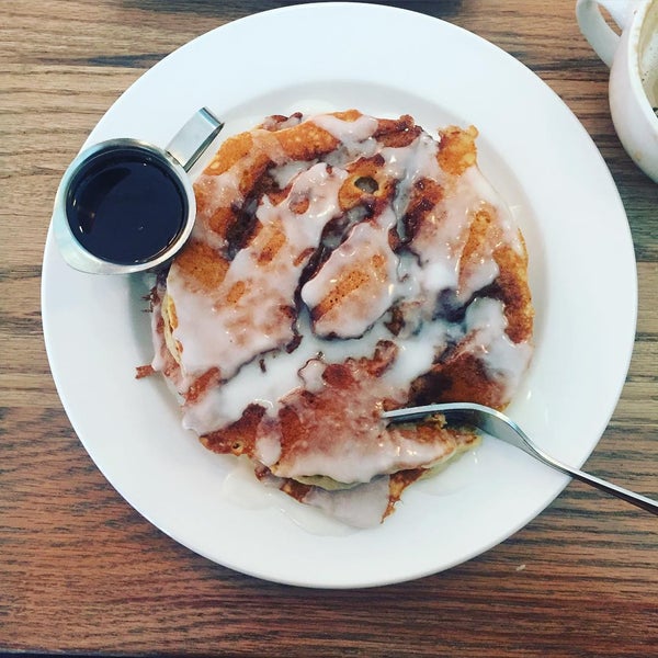 Cinnamon Roll pancakes are insanely good!