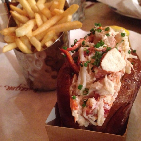 The lobster roll is delicious