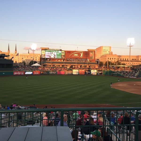 Photo taken at Parkview Field by Lee T. on 8/13/2017