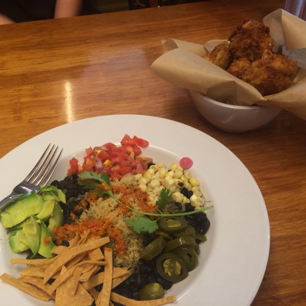 The crispy cauliflower is delicious, and so is the summer bowl! Friendly staff and nice casual atmosphere.