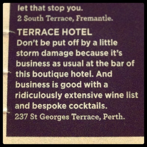 Foto diambil di The Terrace Hotel oleh Meg C. pada 12/13/2012