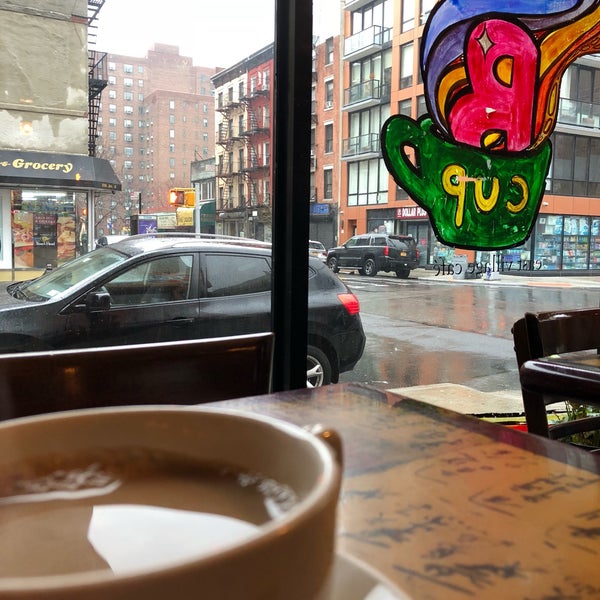 Great coffee. Even better vibe. Sit and chill. Great rainy day in the village sit and ponder life spot.