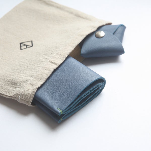 KONCEPT classic bifold wallets and mini coin purses in Sea Blue limited edition