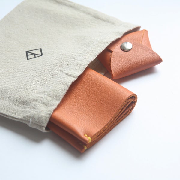 KONCEPT classic bifold wallets and mini coin purses in Tangerine limited edition