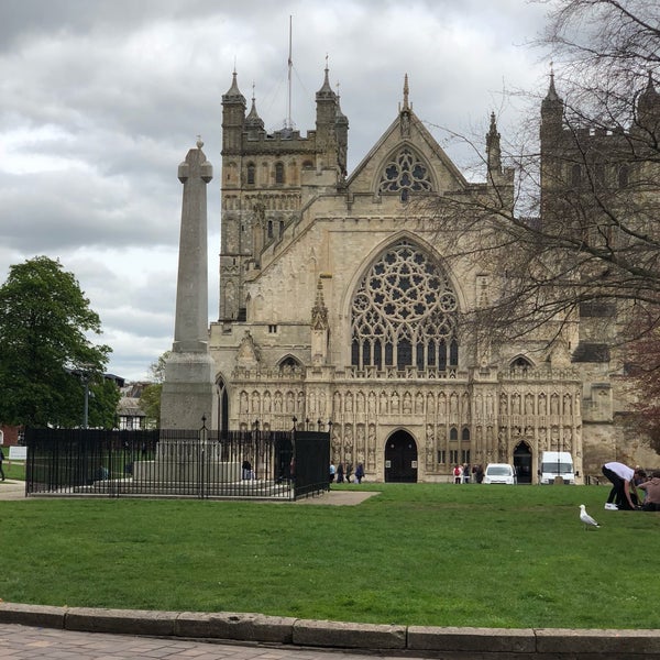 Photo taken at Exeter Cathedral by Kim B. on 4/23/2018