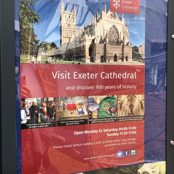 Photo taken at Exeter Cathedral by Kim B. on 4/23/2018