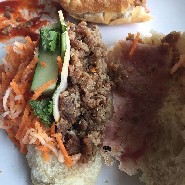 Delicious Bahn Mi but extra meat is a scam. Just get the regular.