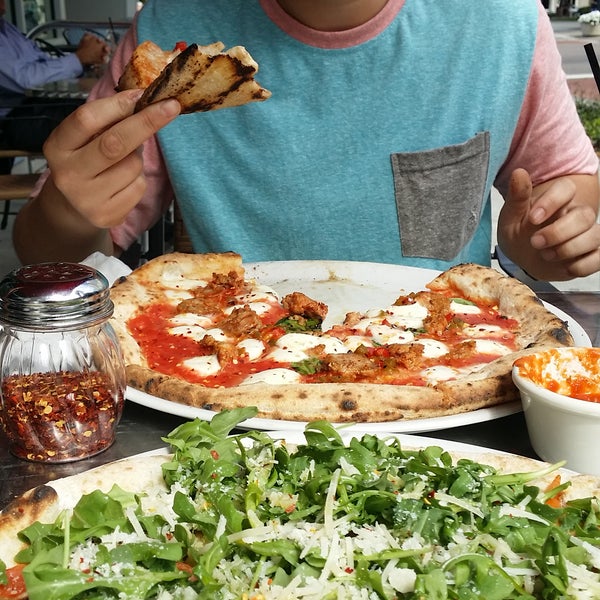 The arugula pizza was true to their classic Italian roots, delicious. The diavola however is more of a sausage and peppers pizza, more Jersey than Italy.