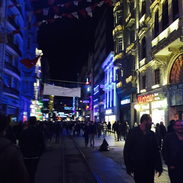 Photo taken at İstiklal Avenue by Mahmuttt ® on 1/16/2016