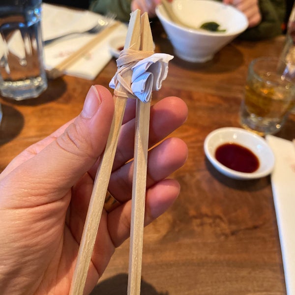 Awesome restaurant near Astor place. They are so friendly with the kids they even made the chopsticks to make it easier for them. Delicious food! Try the Salmon Lover.
