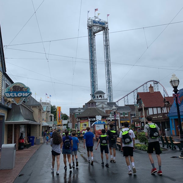 Photo taken at Six Flags New England by Dylan P. on 7/18/2019