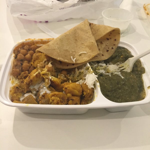 extremely dank to-go Indian food, and at $7 for a massive lunch plate you can't go wrong