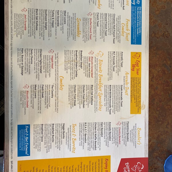 Biscuits Cafe 5 tips