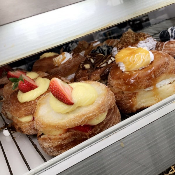 Photo taken at SK Donuts &amp; Croissants by Kat Y. on 3/19/2020
