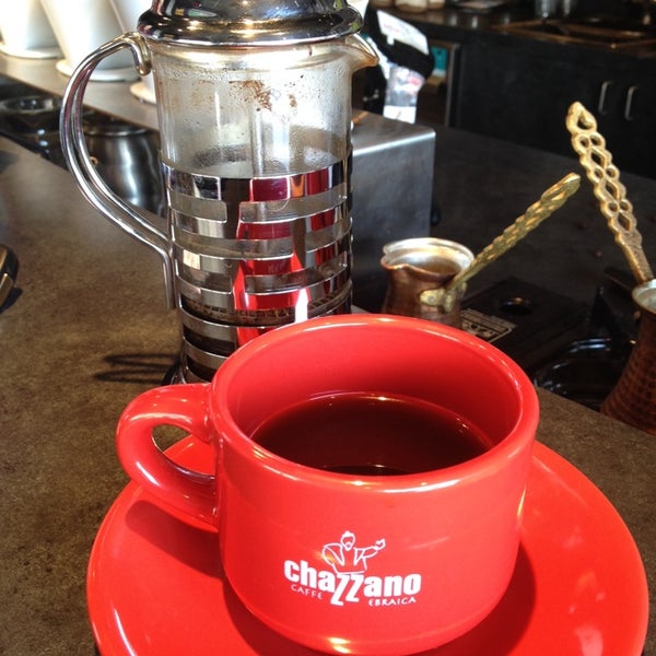 Photo taken at Chazzano Coffee Roasters by Talya A. on 3/14/2014