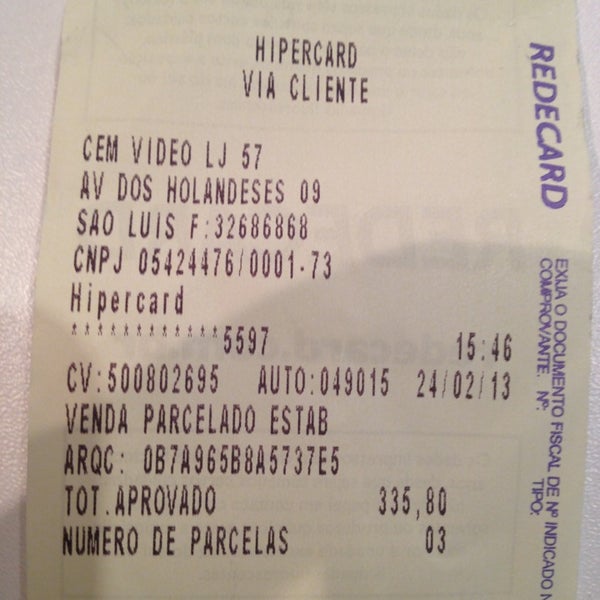 2 Via Hipercard