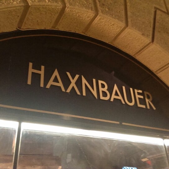 Photo taken at Haxnbauer by Dan S. on 1/29/2014