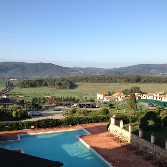 Photo taken at La Bagnaia Golf &amp; Spa Resort Siena, Curio Collection by Hilton by Camilla P. on 10/20/2012