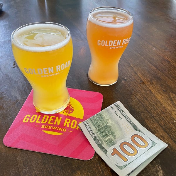 Photo taken at Golden Road Brewing by Christine P. on 8/10/2021